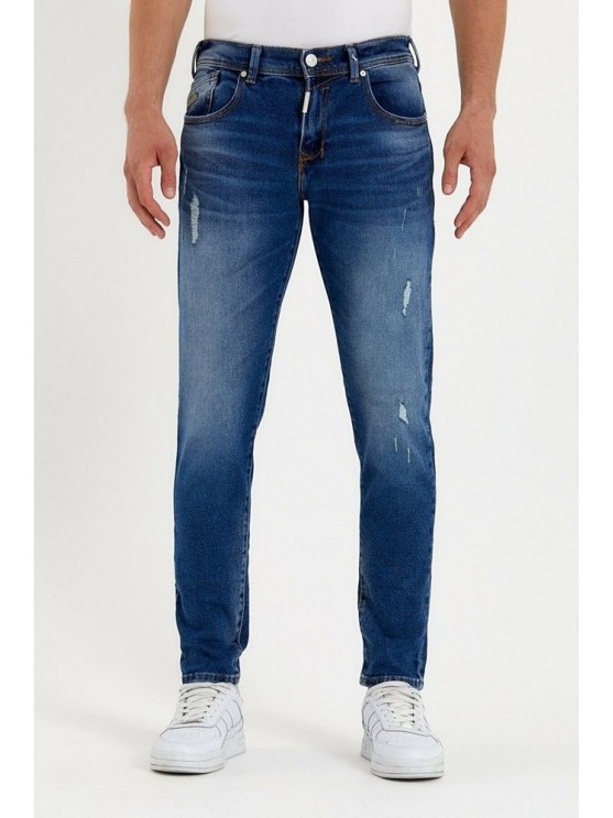 Чоловічі джинси LTB синього кольору з низькою посадкою та вузьким фасоном