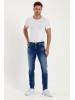 Mужские джинсы LTB вузкого кроя синего цвета