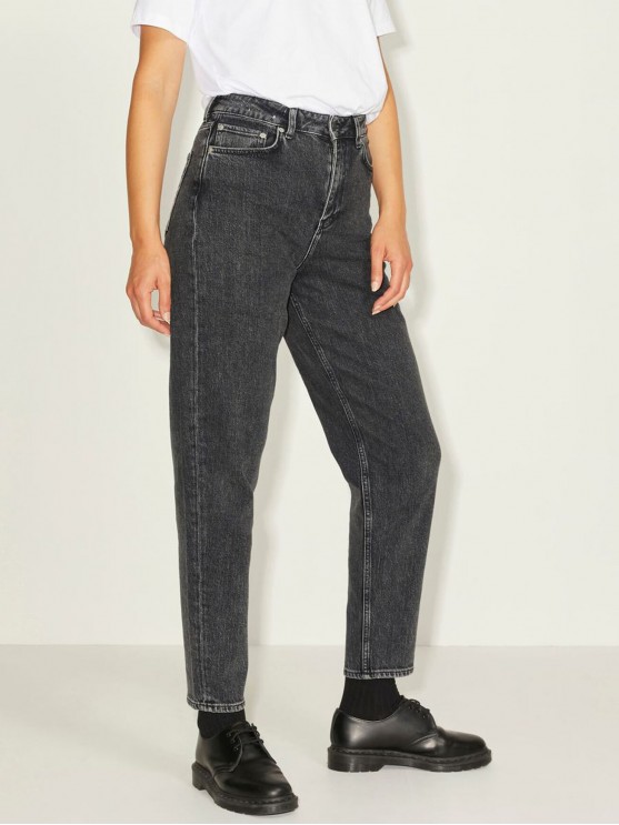 JJXX Сірі високопосадкові мом джинси для жінок