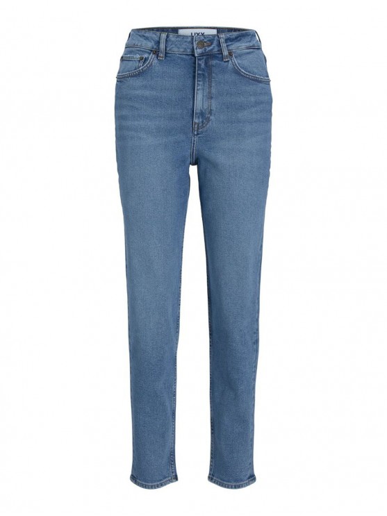 JJXX синие джинсы для женщин с высокой посадкой и мом-фасоном.