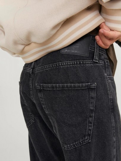 Men's Dark Grey Loose Fit Jack & Jones Jeans