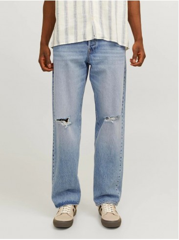 Широкі джинси з потертостями від Jack Jones - 12252650 Blue Denim