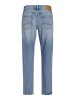 Мужские джинсы Jack Jones, loose фасон, рваные детали, светло-синий цвет