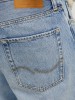 Мужские джинсы Jack Jones, loose фасон, рваные детали, светло-синий цвет