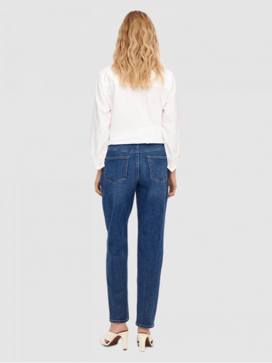 Only. Синие джинсы с высокой посадкой для женщин.