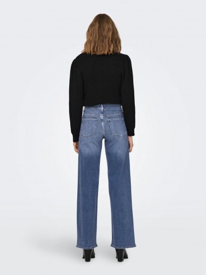Жіночі широкі джинси Only високої посадки