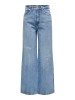Женские широкие светло-синие джинсы от Only с высокой посадкой
