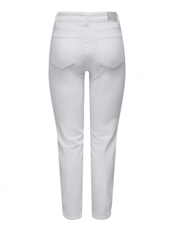 Білі прямі джинси високої посадки Only для жінок