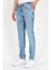 Mужские джинсы LTB в стиле завуженных блакитного цвета с низкой посадкой