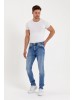 LTB Men's Skinny Mid-Rise Blue Jeans
