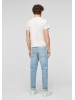 Мужские джинсы s.Oliver, блакитного цвета, средняя посадка, tapered фасон