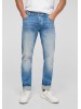 s.Oliver Men's Tapered Jeans - Mid-Rise, Blue