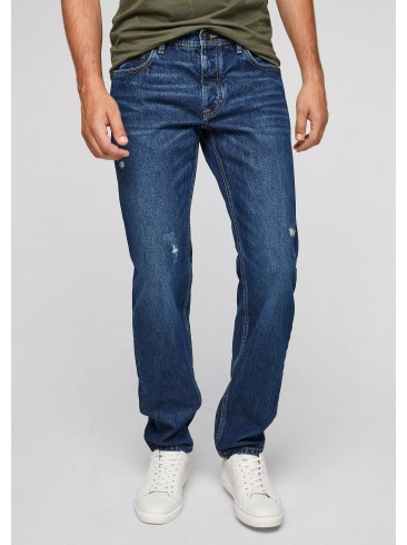 синие джинсы, прямые джинсы, середняя посадка, s.Oliver, 2103040 56Y5