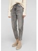 Женские джинсы s.Oliver с высокой посадкой и фасоном mom в сером цвете
