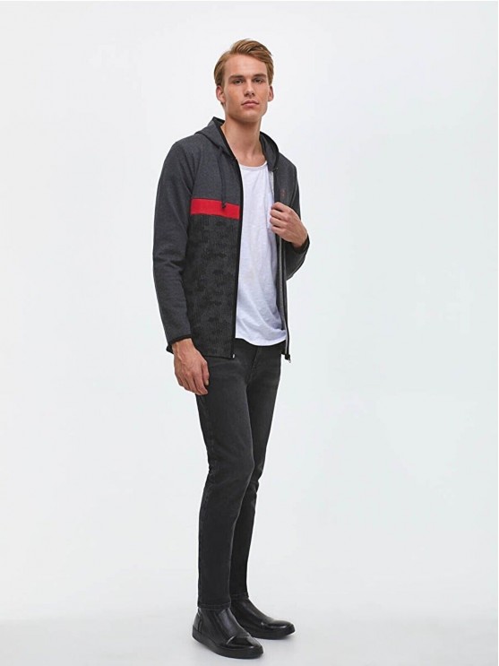 Чоловічі джинси LTB сірого кольору з середньою посадкою та вузьким низом