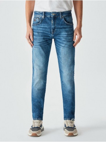 LTB tapered jeans in low rise - blue 50759-15110 53637 by LTB