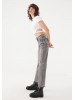 Shop Mavi's Trendy Ripped High-Waisted Wide-Leg Grey Jeans for Women