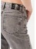 Женские широкие джинсы Mavi с высокой посадкой и рваными элементами
