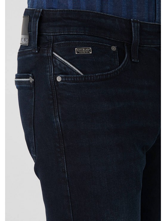 Чоловічі джинси Mavi, синього кольору з середньою посадкою та прямим фасоном