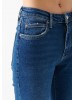 Женские джинсы Mavi с высокой посадкой и завуженным фасоном, синего цвета