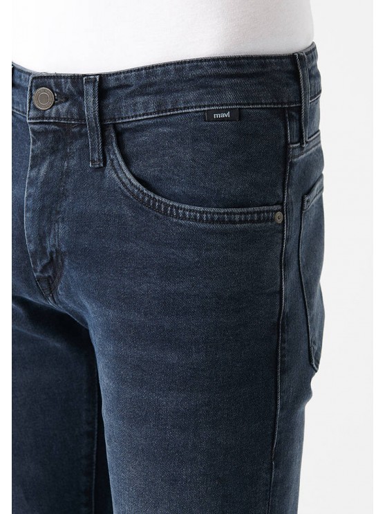 Mavi Men's Skinny Jeans in Blue, Mid-Rise Fit