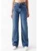 Stylish High-Waisted Wide-Leg Jeans for Women by Mavi in Blue Color