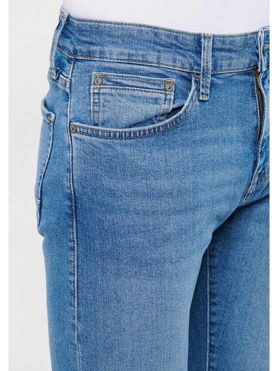 Мужские джинсы Mavi, синие, прямые, средняя посадка