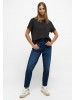 Mustang Women's High-Rise Blue Mom Jeans