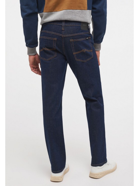 Shop Mustang Men's Straight Leg Jeans in Blue