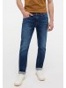 Mustang Men's Low-Rise Tapered Jeans in Blue