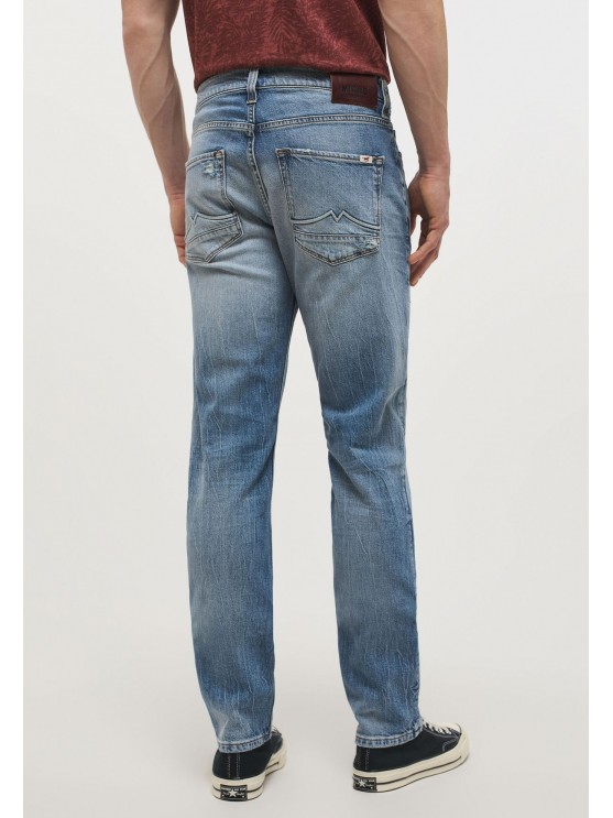 Mustang Jeans for Men: Slim Fit, Mid-Rise, Blue Denim
