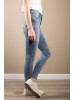 Стильные женские джинсы LTB в скіні фасоне и рваными деталями