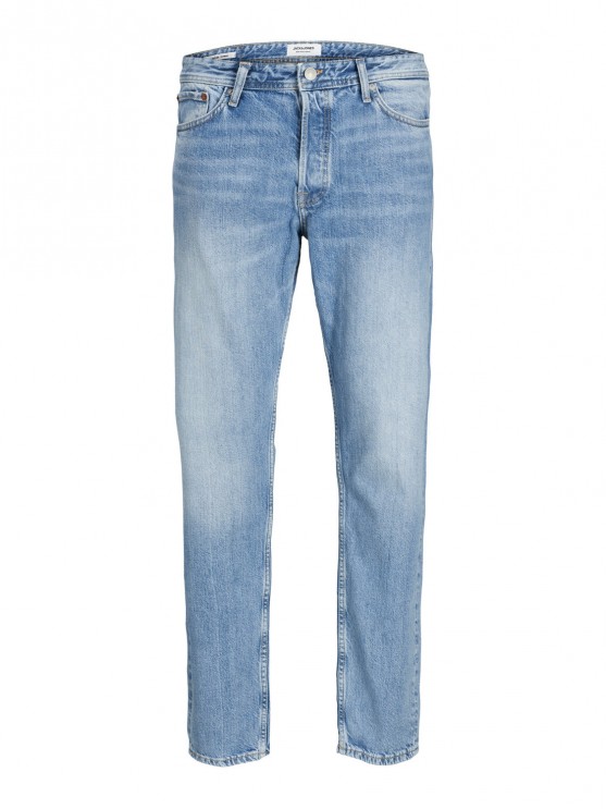 Чоловічі джинси Jack Jones loose блакитного кольору з високою посадкою