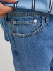 Чоловічі джинси Jack Jones високої посадки і широкого фасону в синьому кольорі