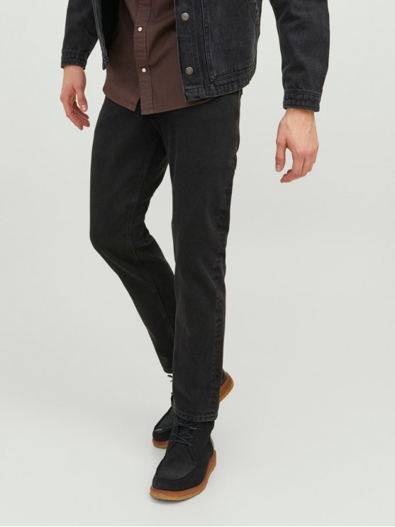 Jack Jones чоловічі джинси з високою посадкою та широким фасоном в сірому кольорі