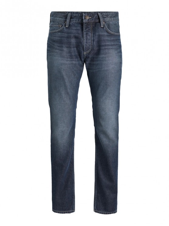Синие джинсы Jack Jones для мужчин с посадкой средней и вузким фасоном
