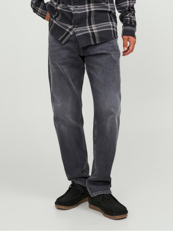 Jack Jones чоловічі джинси сірого кольору з середньою посадкою та вузькими низами