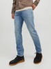 Мужские джинсы Jack Jones синего цвета и вузким фасоном
