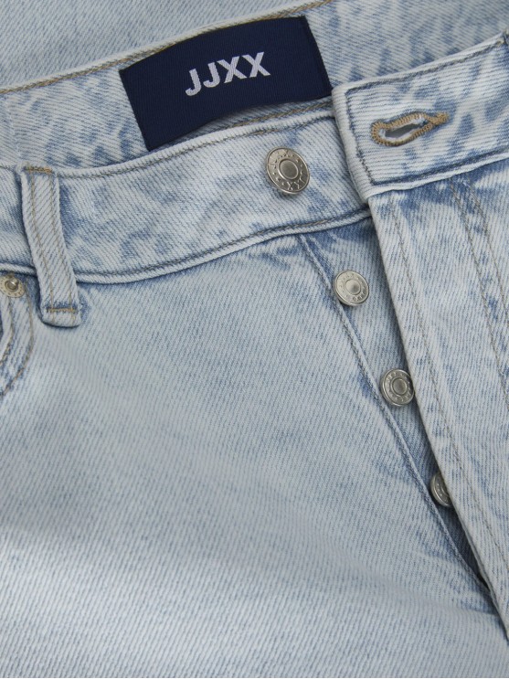 Женские джинсы JJXX блакитного цвета средней посадки и прямого фасона
