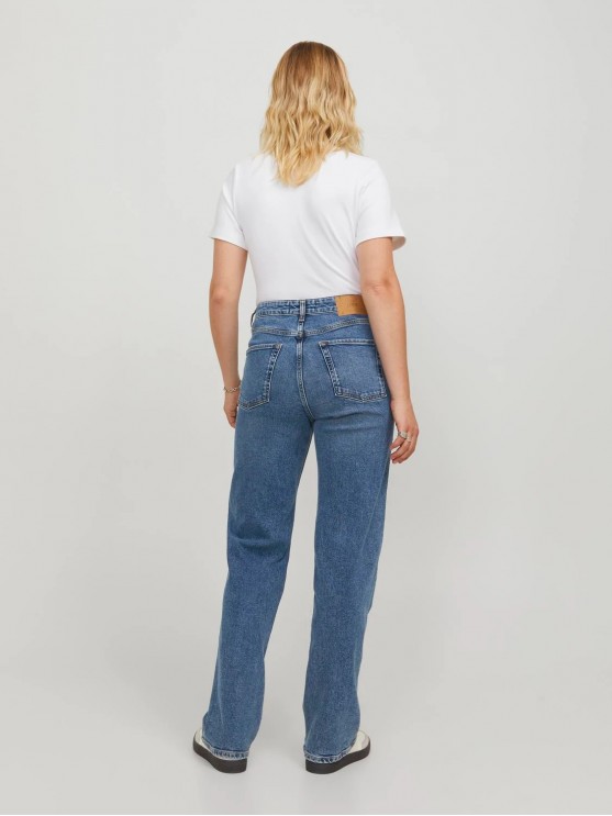 JJXX джинси з середньою посадкою та широким фасоном для жінок в синьому кольорі