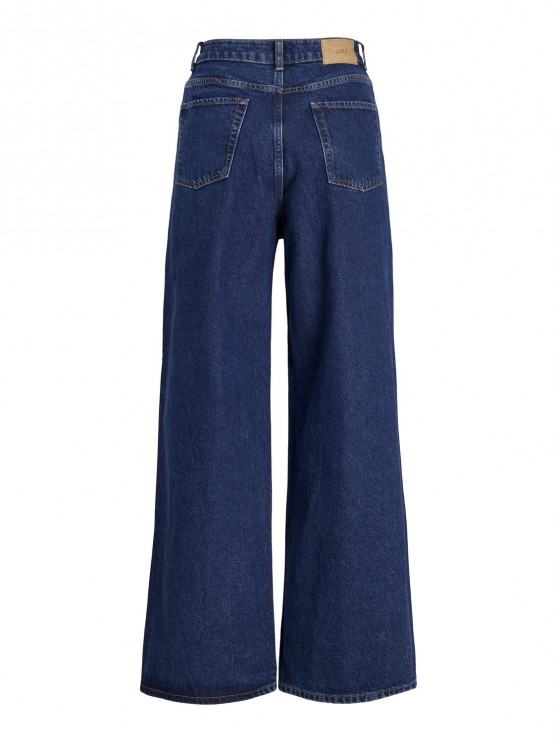 JJXX: широкие синие джинсы с высокой посадкой для женщин