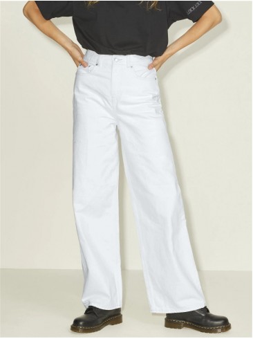 білі джинси, широкий фасон, висока посадка, JJXX, 12207162 White Denim