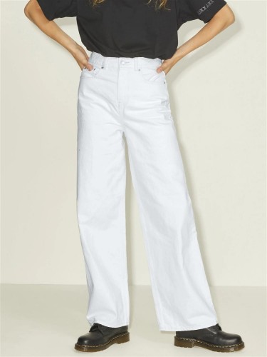 білі джинси, широкі фасон, висока посадка, JJXX, 12207162 White Denim