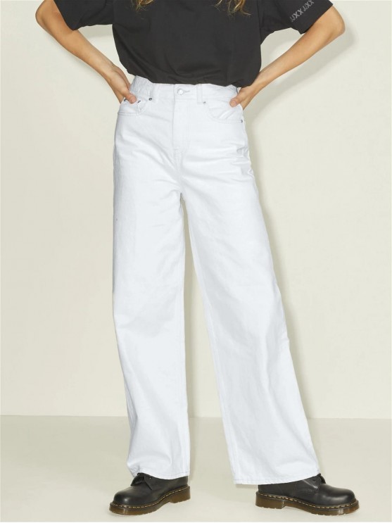 JJXX білі широкі джинси високої посадки для жінок