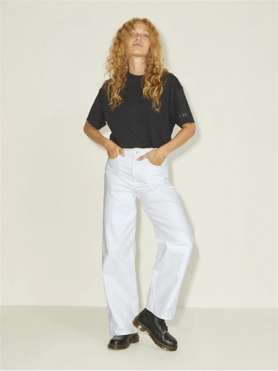 Женские белые джинсы JJXX с высокой посадкой и широким фасоном