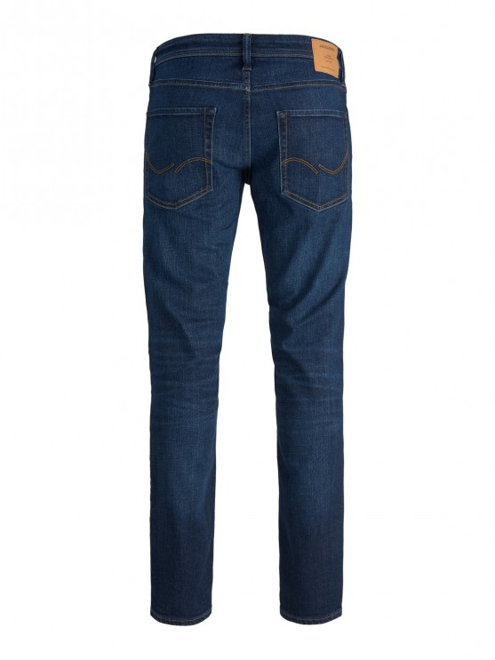 Мужские джинсы Jack Jones с средней посадкой и прямым фасоном в синем цвете