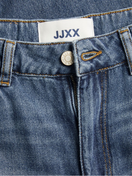 JJXX Dark Blue High Waisted Mom Jeans for Women