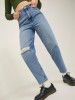 Жіночі рвані джинси високої посадки JJXX у блакитному кольорі