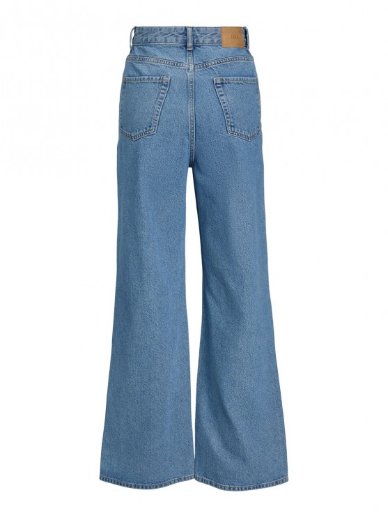 Жіночі широкі джинси JJXX блакитного кольору з розривами