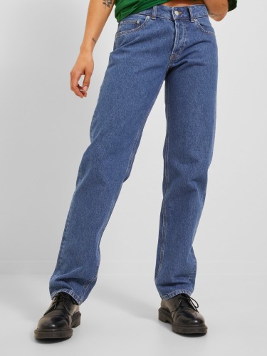 JJXX, блакитні джинси, прямий крій, низька посадка, сорочка, 12236469 Medium Blue Deni.